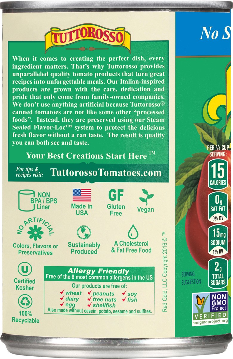 slide 3 of 9, Tuttorosso Crushed Tomatoes with Basil 15 oz, 15 oz