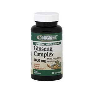 slide 1 of 1, Radiance Radiance Ginseng Complex Capsules, 50 ct; 1000 mg