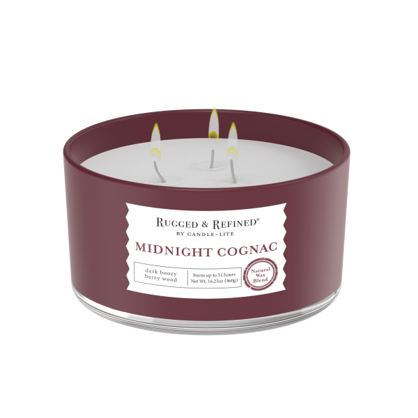 slide 5 of 5, Rugged & Refined Midnight Cognac Candle 1 ea, 1 ct