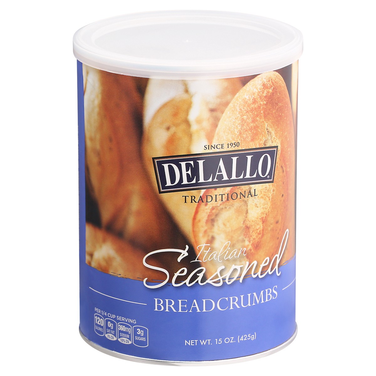 slide 2 of 9, Delallo Italian Seasoned Breadcrumbs, 15 oz