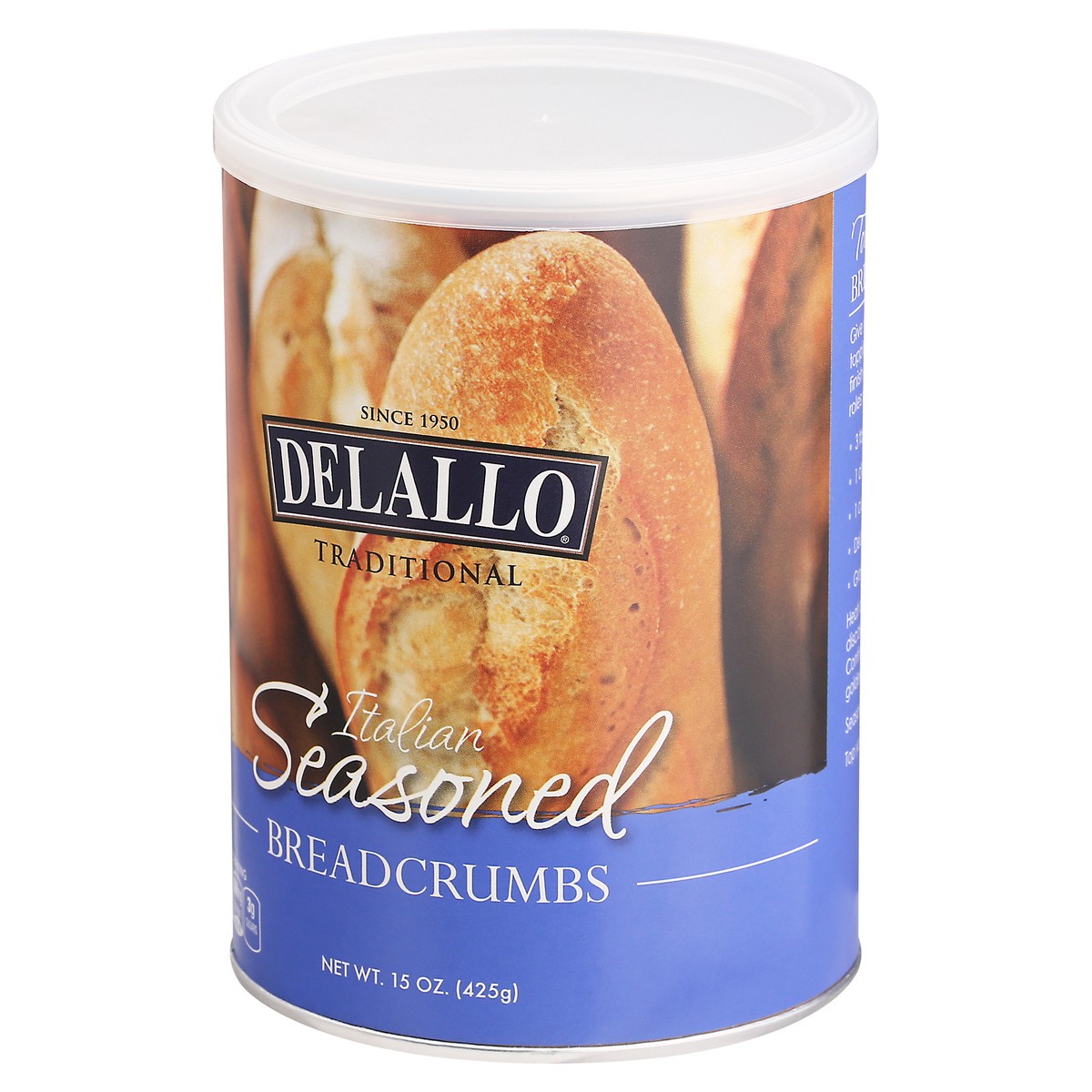 slide 3 of 9, Delallo Italian Seasoned Breadcrumbs, 15 oz