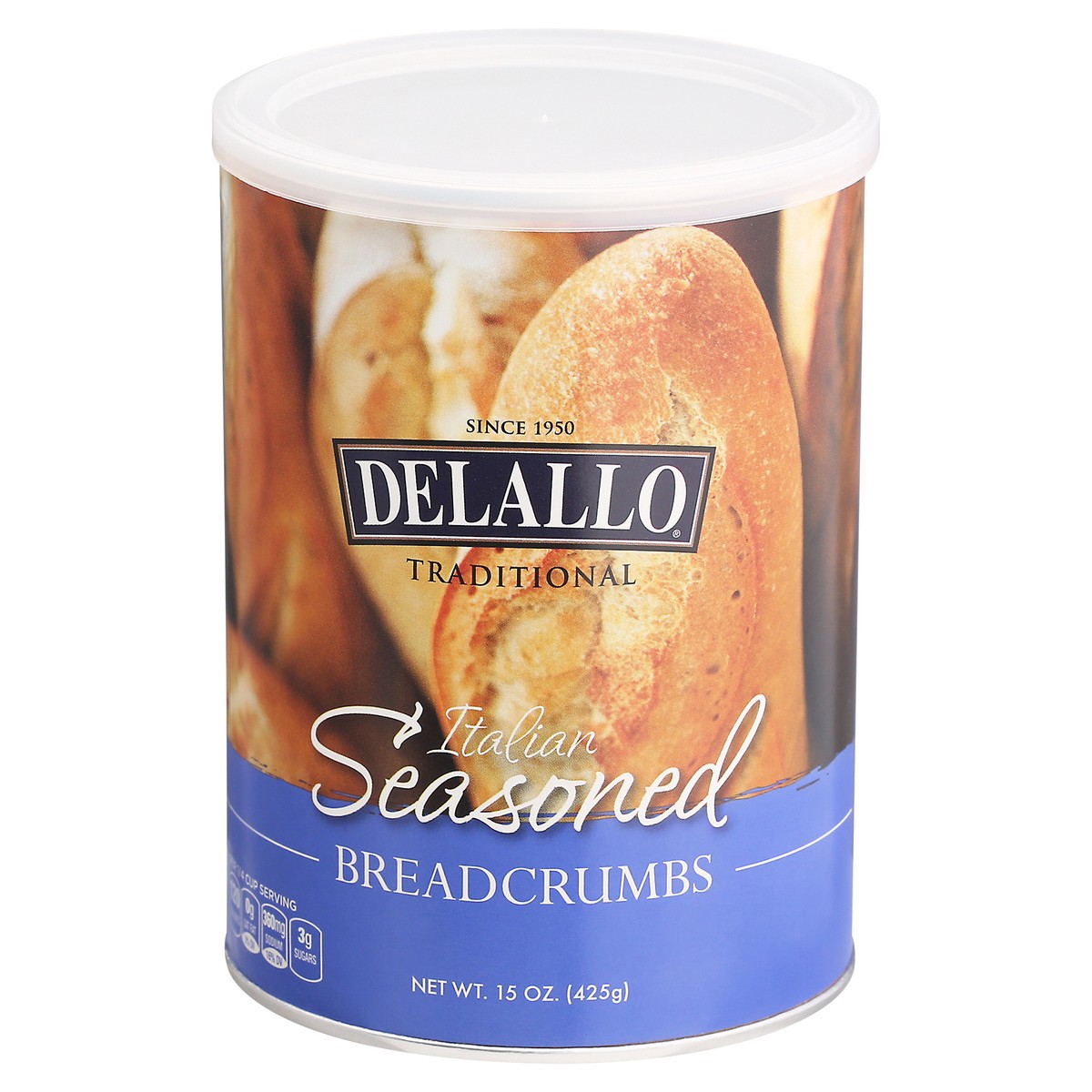 slide 1 of 9, Delallo Italian Seasoned Breadcrumbs, 15 oz