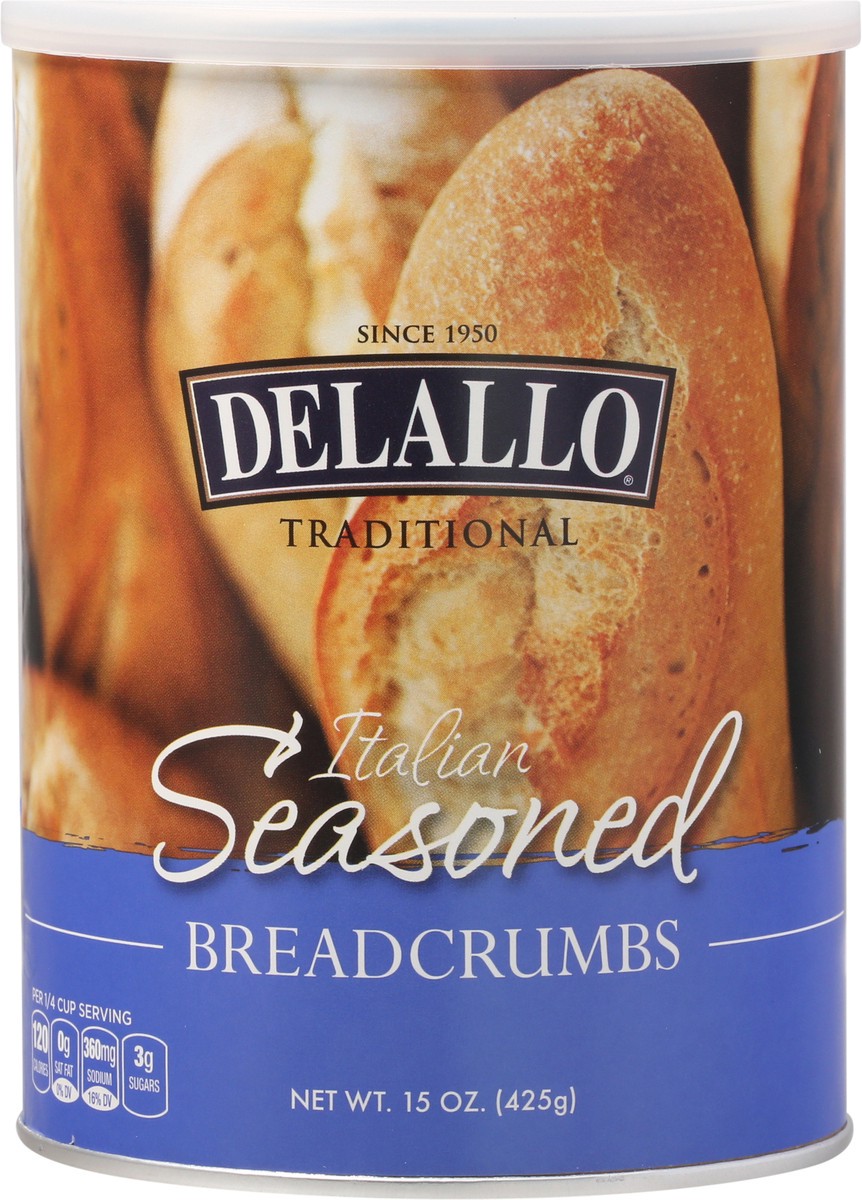 slide 6 of 9, Delallo Italian Seasoned Breadcrumbs, 15 oz