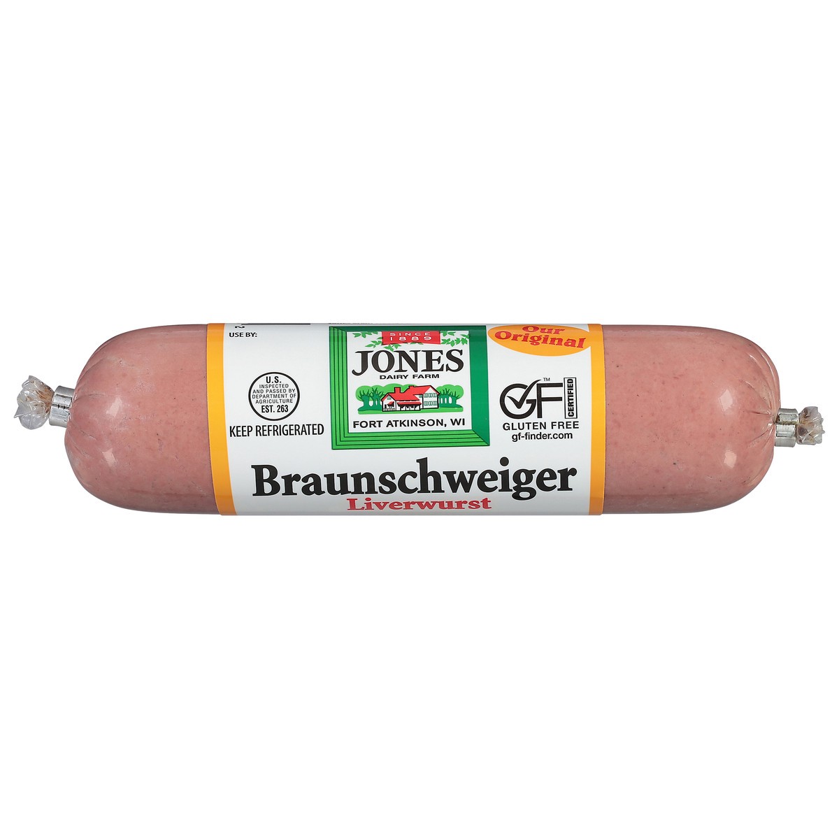 slide 3 of 14, Jones Dairy Farm Braunschweiger Liverwurst 8 oz, 8 oz