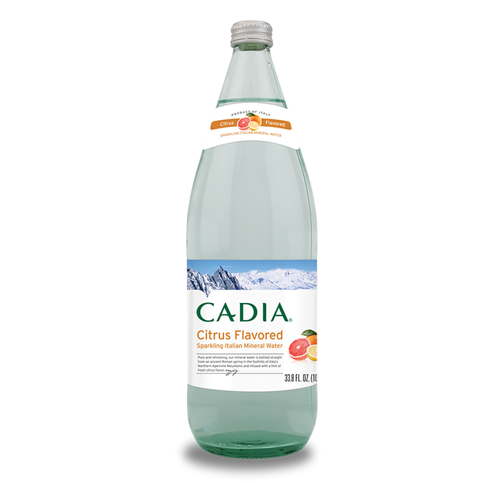 slide 1 of 1, Cadia Citrus Flavored Sparkling Italian Mineral Water, 33.8 fl oz