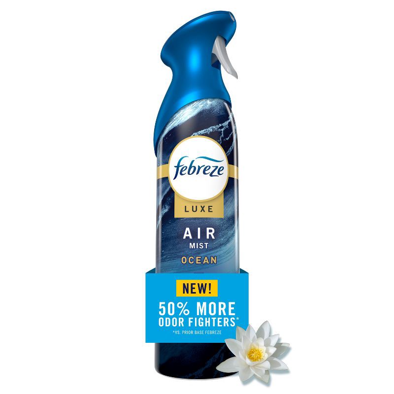 slide 2 of 13, Febreze Odor-Fighting Air Freshener - Ocean - 8.1oz, 8.1 oz
