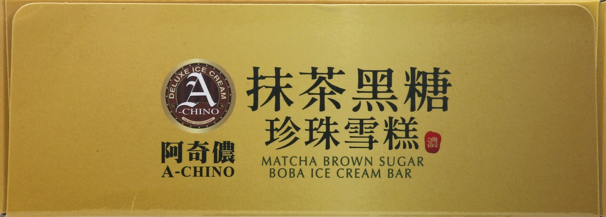 slide 2 of 10, A Chino 4 Pack Matcha Brown Sugar Boba Ice Cream Bar 4 ea, 4 oz