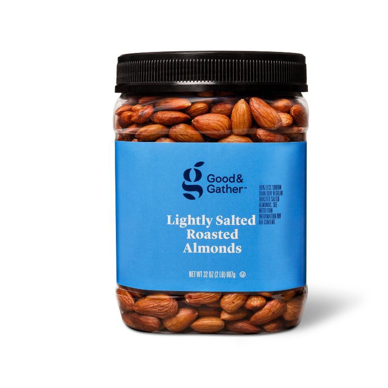 slide 1 of 3, Lightly Salted Roasted Almonds - 32oz - Good & Gather™, 32 oz