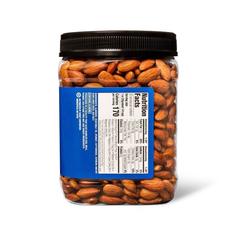 slide 3 of 3, Sea Salt Roasted Almonds - 32oz - Good & Gather™, 32 oz