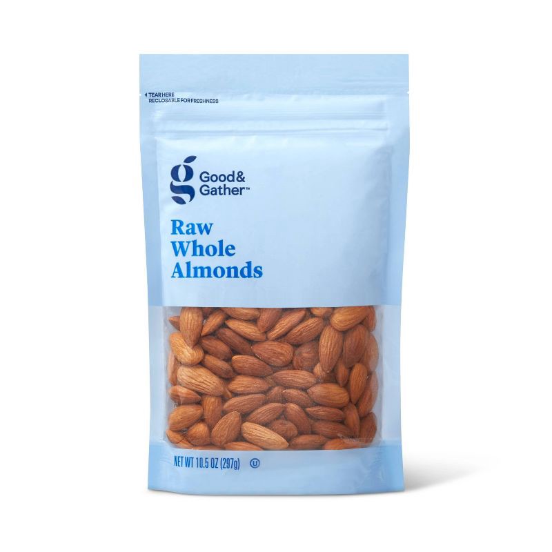 slide 1 of 3, Raw Whole Almonds - 10.5oz - Good & Gather™, 10.5 oz