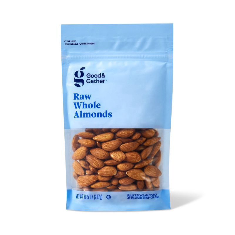 slide 1 of 3, Raw Whole Almonds - 10.5oz - Good & Gather™, 10.5 oz