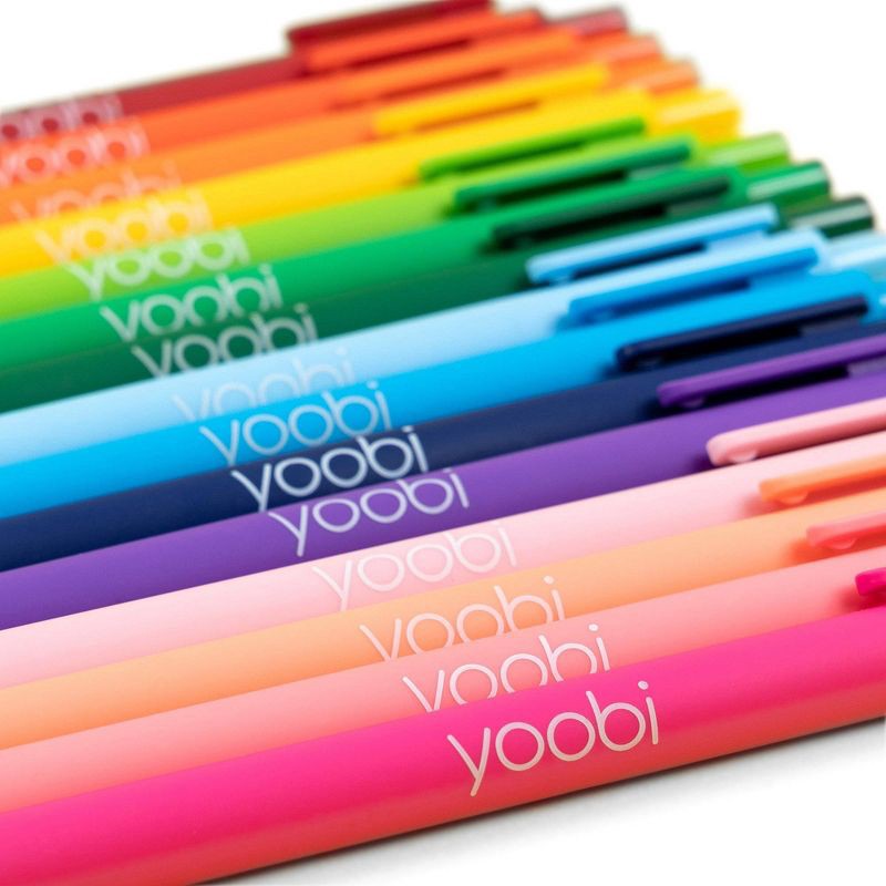 slide 4 of 6, 18ct Rollerball Gel Pens Retractable Multicolored - Yoobi™, 18 ct