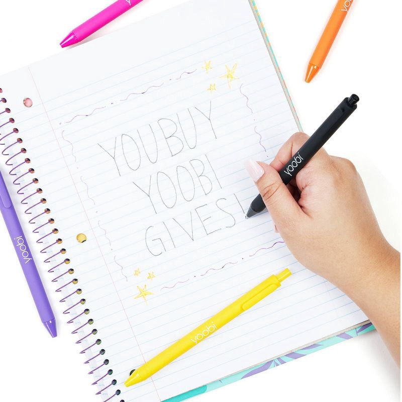 slide 6 of 6, 18ct Rollerball Gel Pens Retractable Multicolored - Yoobi™, 18 ct