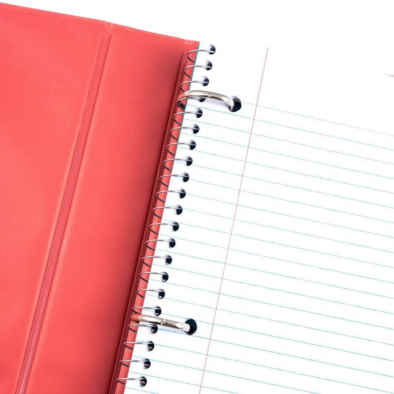 slide 5 of 6, 1" Ring Binder Pink Ombre - Yoobi™: Polypropylene D-Ring, 220 Sheet Capacity, 2 Pockets, Clear Cover, 1 ct