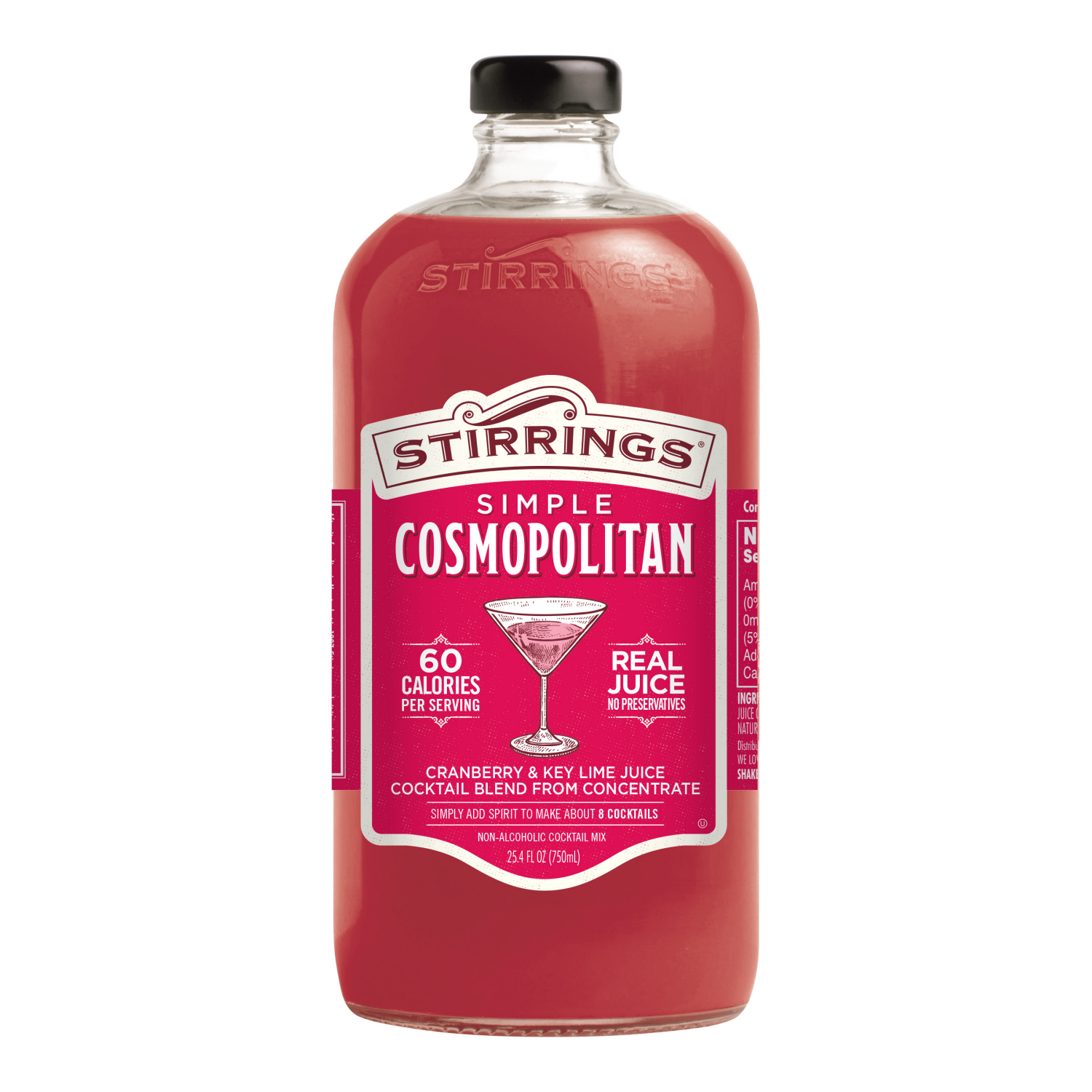 slide 1 of 1, Stirrings Simple Cosmopolitan Cranberry & Key Lime Juice Cocktail Mix 25.4 oz, 25.4 oz