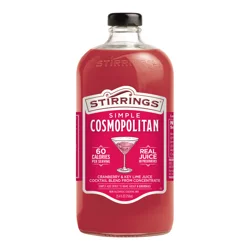Stirrings Simple Cosmopolitan Cranberry & Key Lime Juice Cocktail Mix 25.4 oz