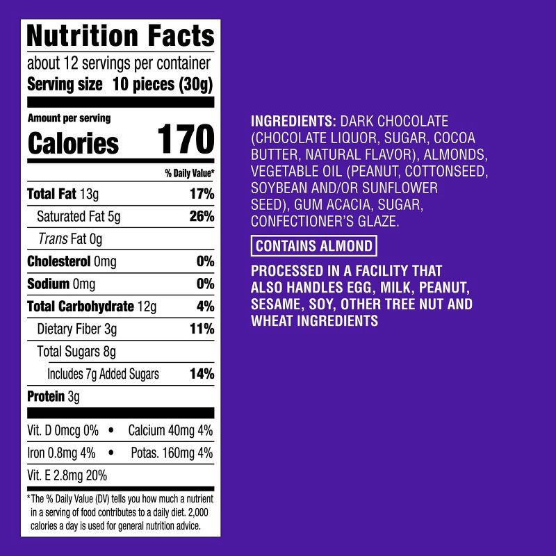 slide 4 of 4, Dark Chocolate Almonds - 13oz - Good & Gather™, 13 oz