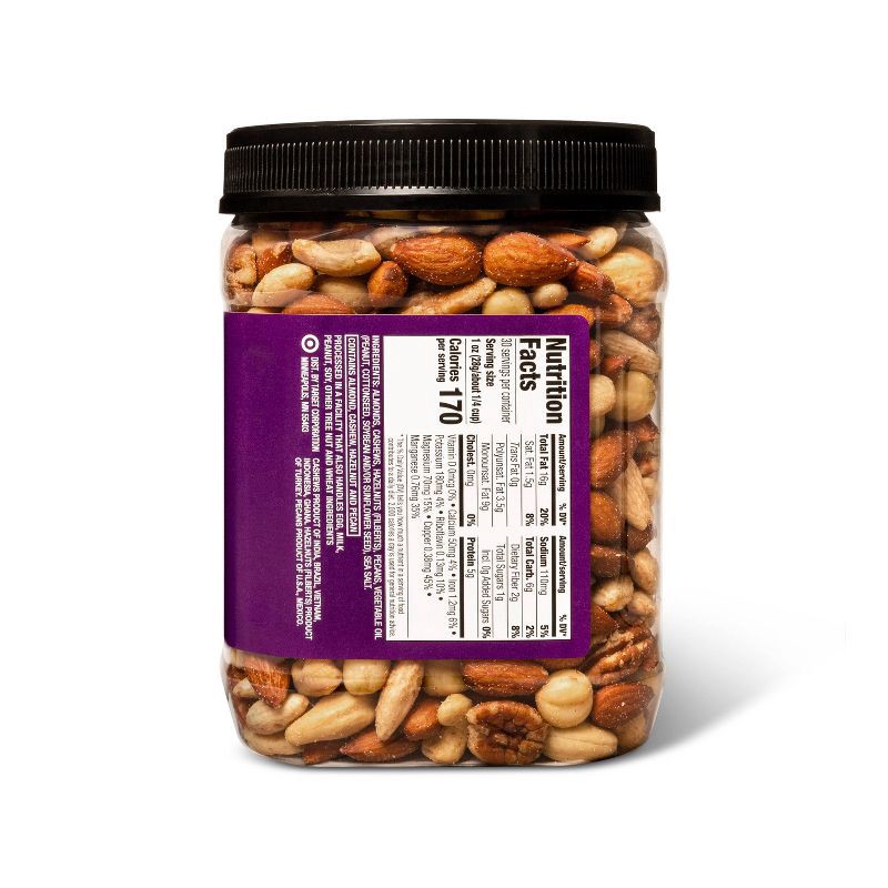 slide 2 of 3, Sea Salt Roasted Mixed Nuts - 30oz - Good & Gather™, 30 oz