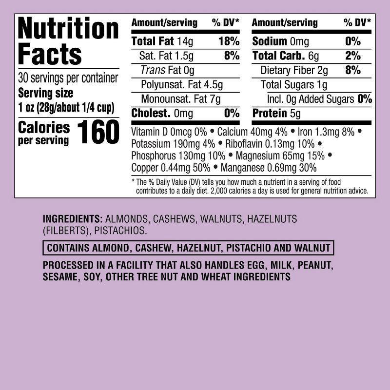 slide 4 of 4, Unsalted Raw Mixed Nuts - 30oz - Good & Gather™, 30 oz