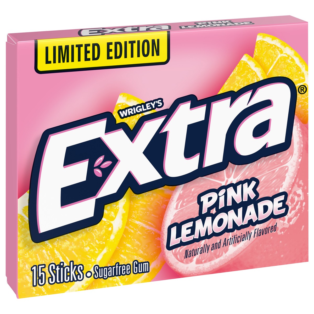 slide 4 of 7, Wrigley's Extra Sugar Free Pink Lemonade Gum 15 Sticks, 1.43 oz