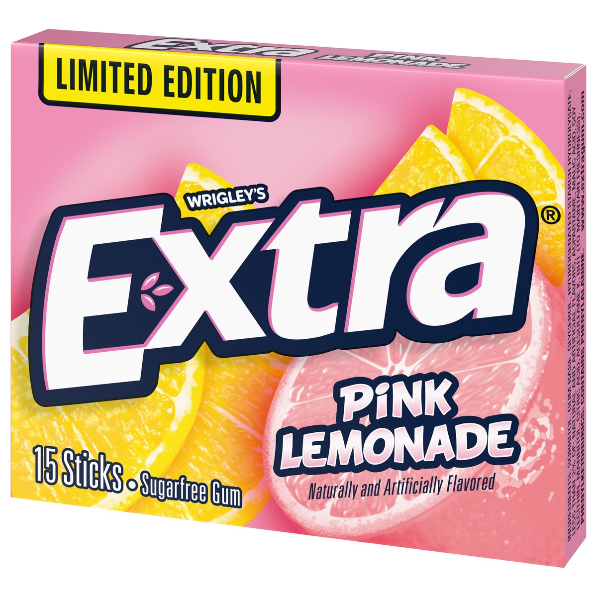 slide 2 of 7, Wrigley's Extra Sugar Free Pink Lemonade Gum 15 Sticks, 1.43 oz