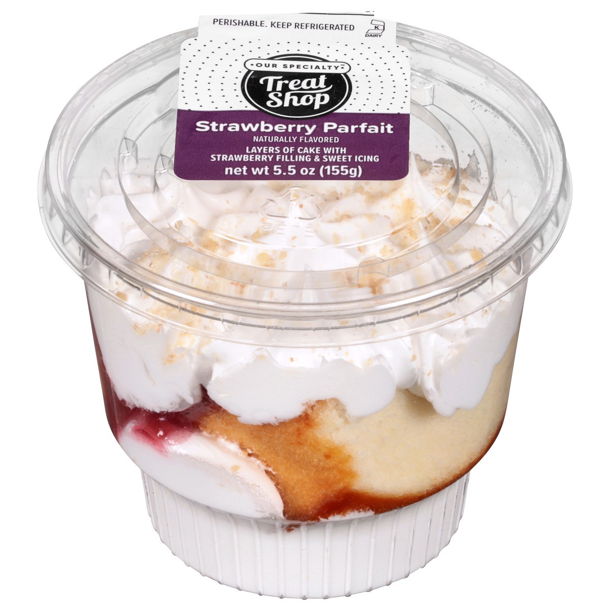 slide 1 of 9, Our Specialty Treat Shop Strawberry Parfait 5.5 oz, 5.5 oz