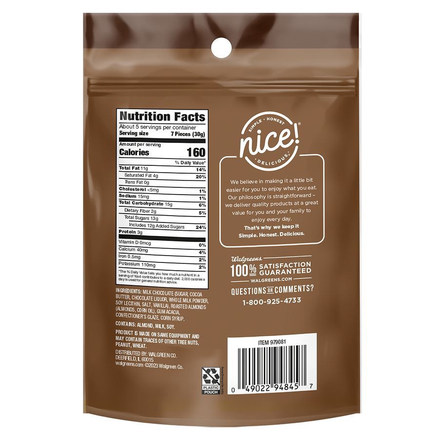 slide 2 of 5, Nice! Chocolate Covered Almonds Milk Chocolate, 5.5 oz