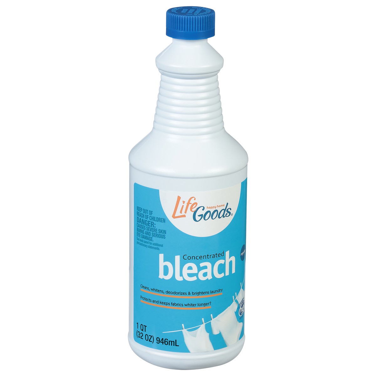 slide 6 of 10, Life Goods Regular Concentrated Bleach 1 qt, 1 qt