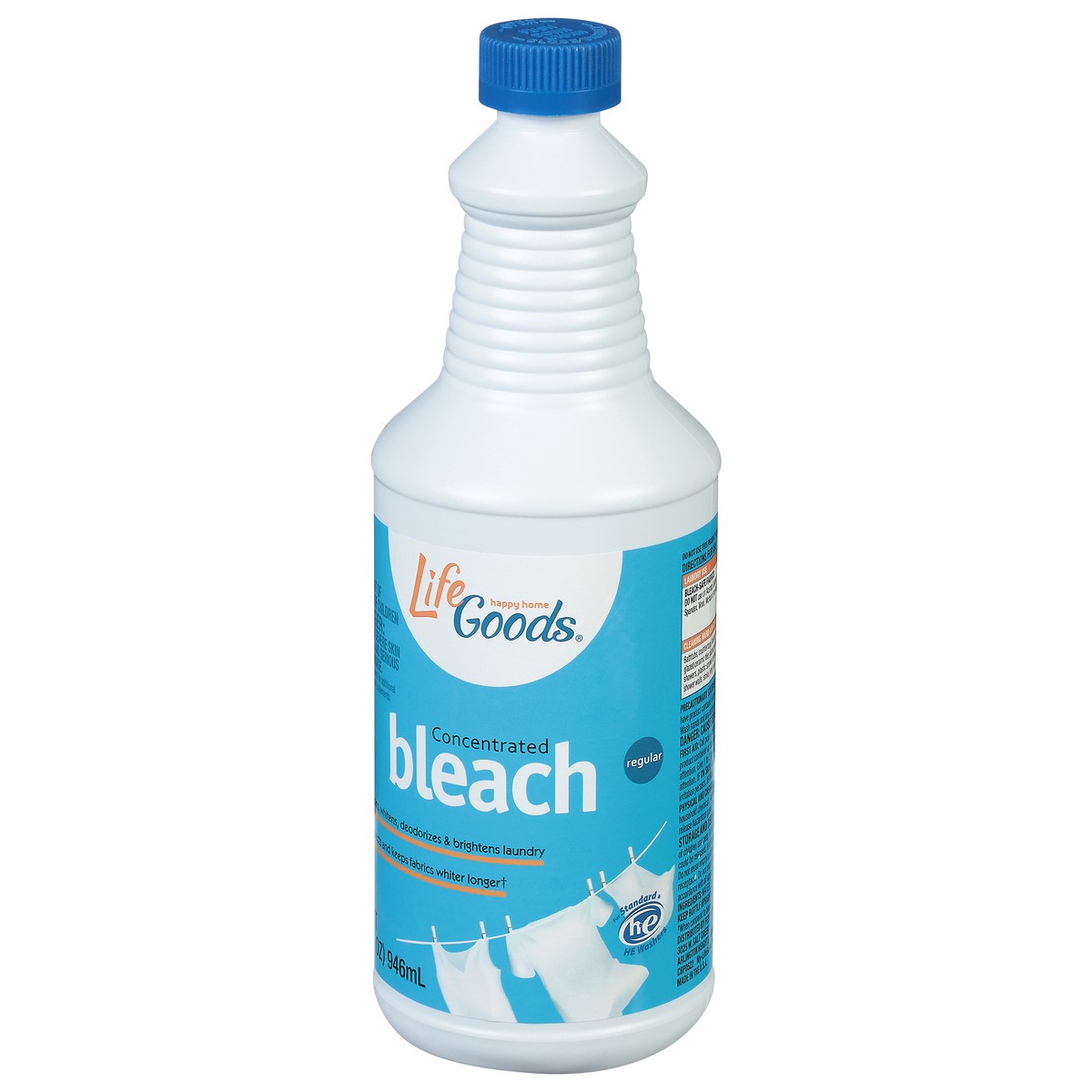 slide 9 of 10, Life Goods Regular Concentrated Bleach 1 qt, 1 qt