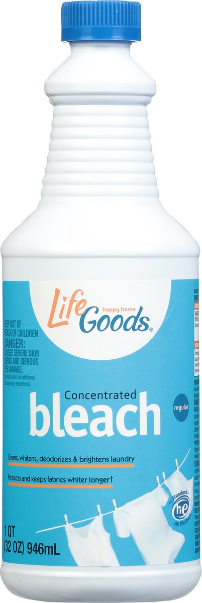 slide 7 of 10, Life Goods Regular Concentrated Bleach 1 qt, 1 qt