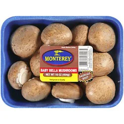 Monterey Whole Baby Bella Mushrooms 16 oz