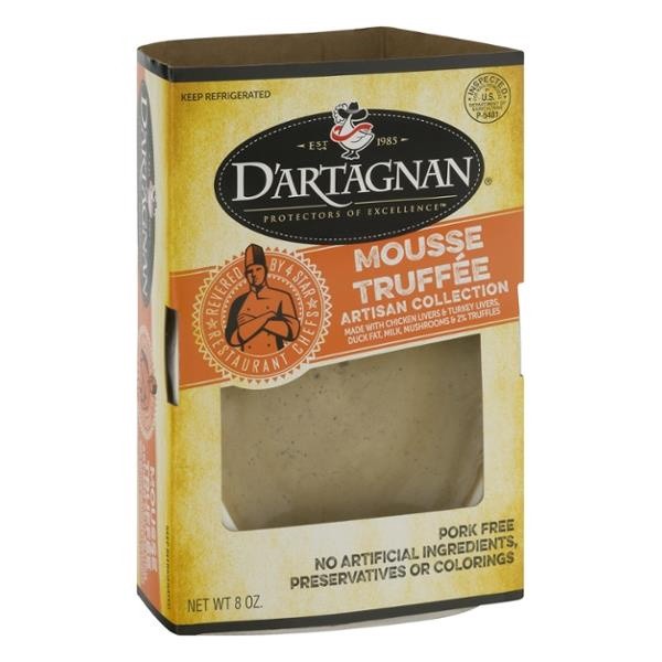 slide 1 of 1, D'Artagnan Dartagnan Mousse Truffee, 8 oz