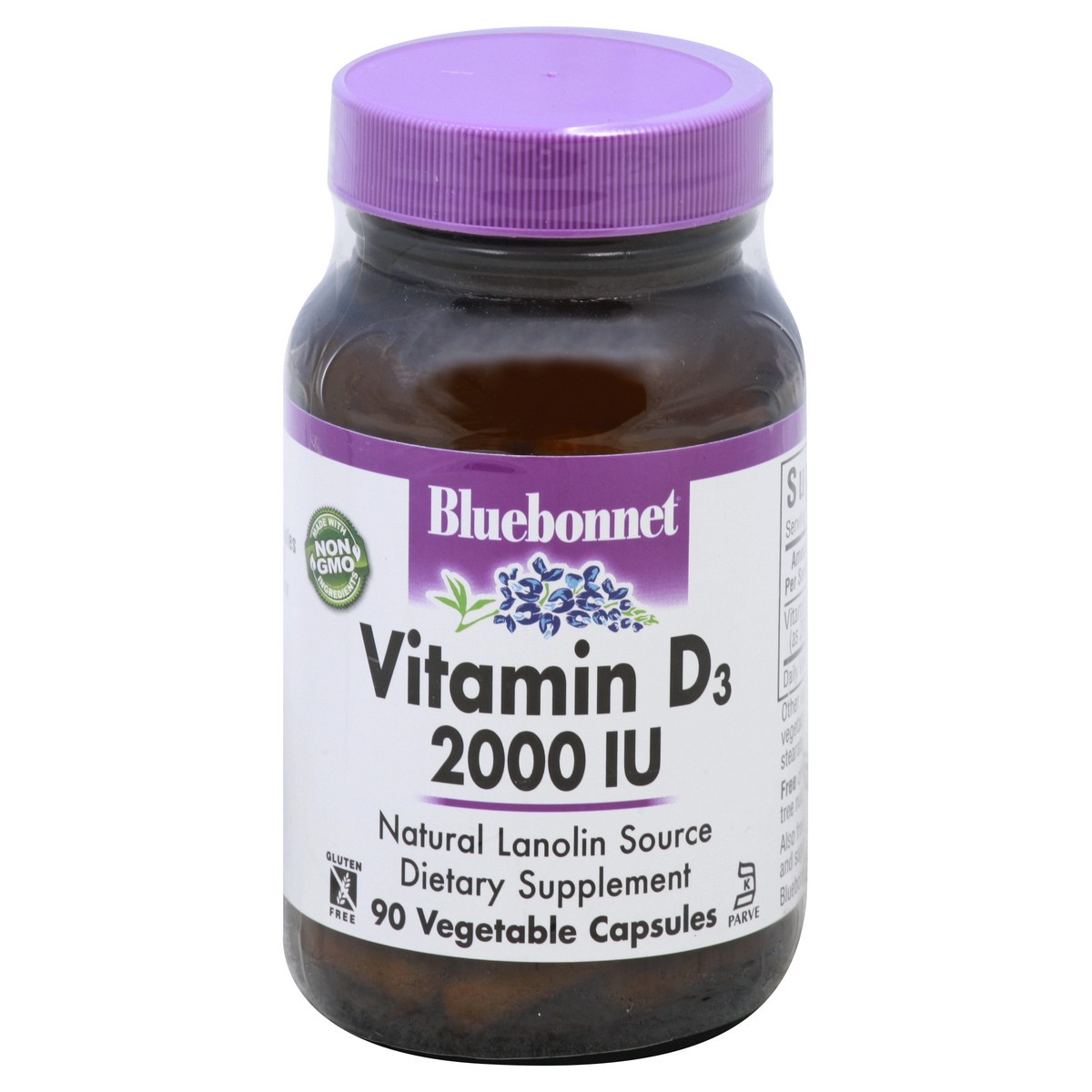 slide 1 of 7, Bluebonnet Nutrition Vitamin D3 2000 Iu, 90 ct