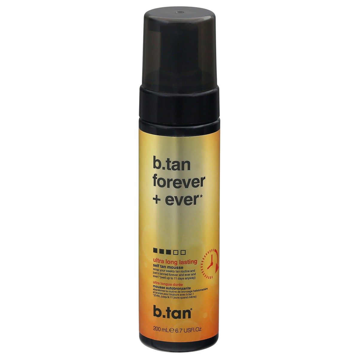 slide 1 of 10, b.tan Ultra Long Lasting Self Tan Mousse 200 ml Bottle, 200 ml