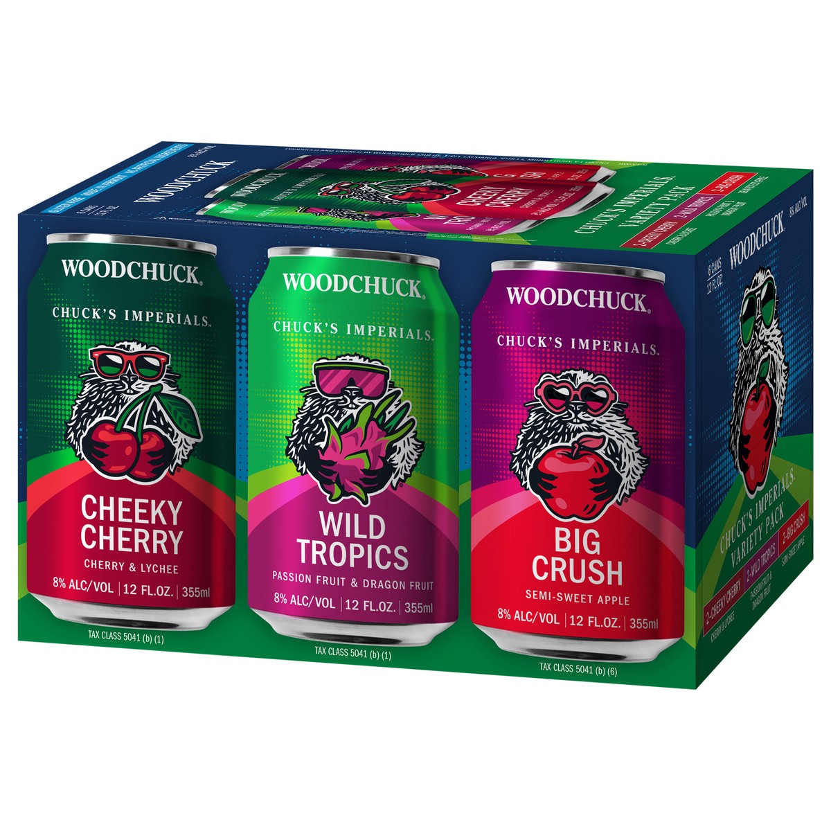 slide 5 of 10, Woodchuck Hard Cider - Chuck's Imperial Variety Pack CANS 6 Pack, 12oz Can, 6 ct