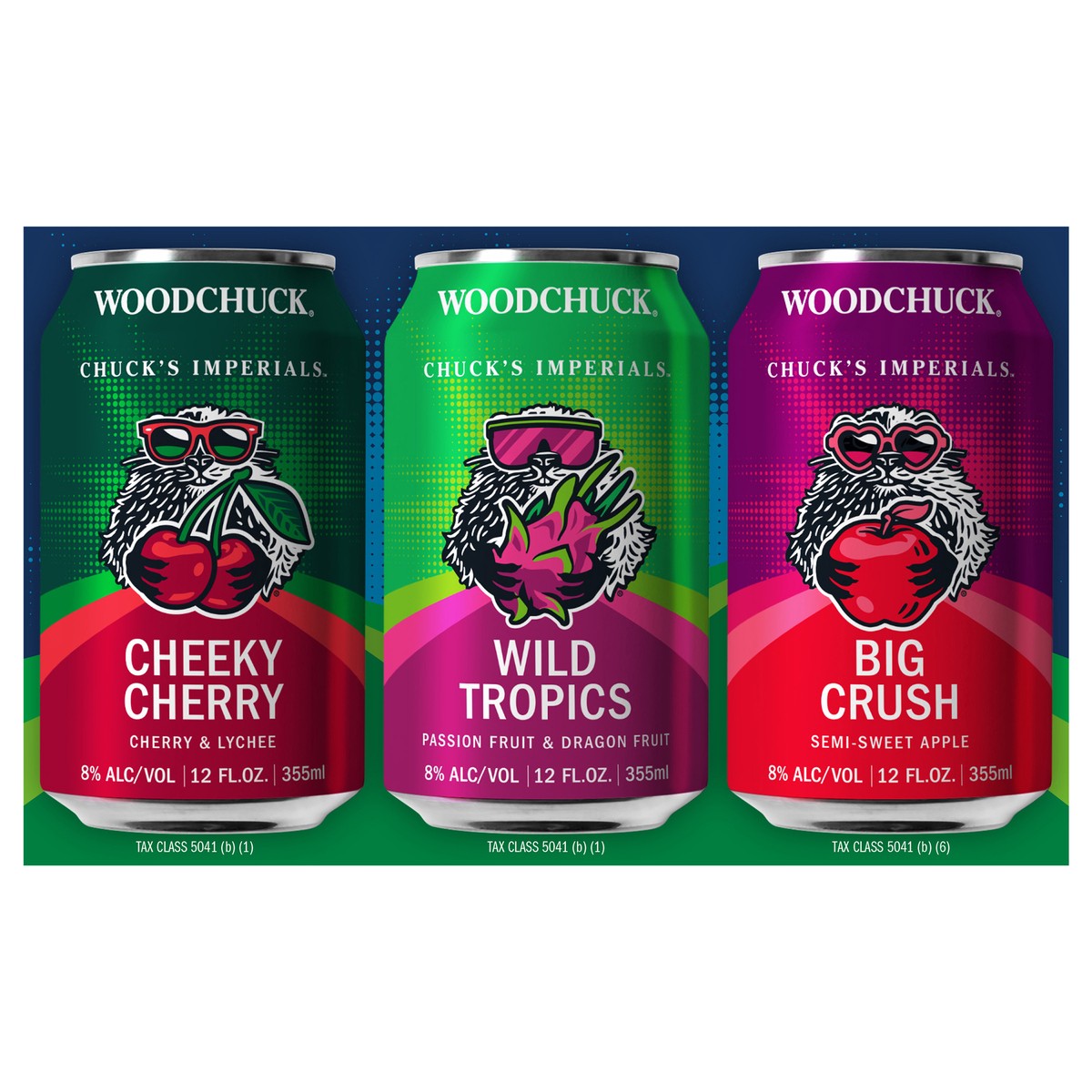 slide 10 of 10, Woodchuck Hard Cider - Chuck's Imperial Variety Pack CANS 6 Pack, 12oz Can, 6 ct