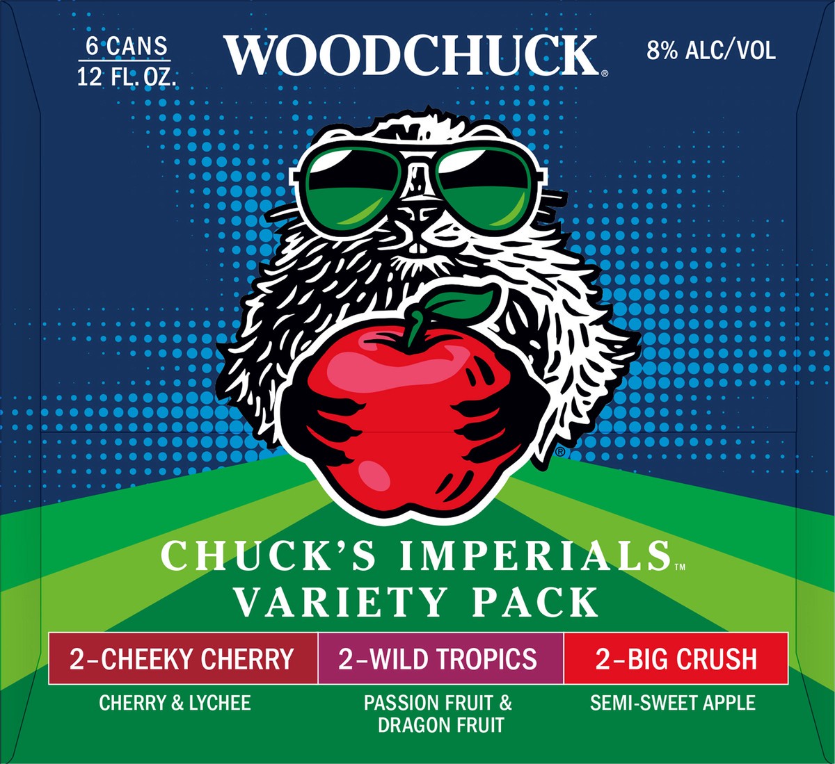 slide 9 of 10, Woodchuck Hard Cider - Chuck's Imperial Variety Pack CANS 6 Pack, 12oz Can, 6 ct