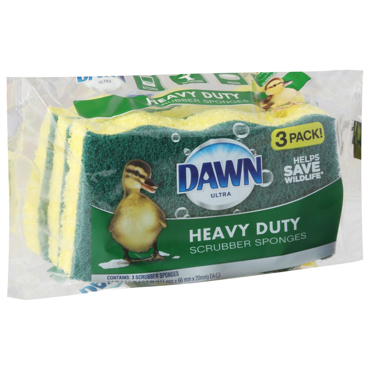 slide 5 of 9, Dawn Heavy Duty Sponges, 3 ct