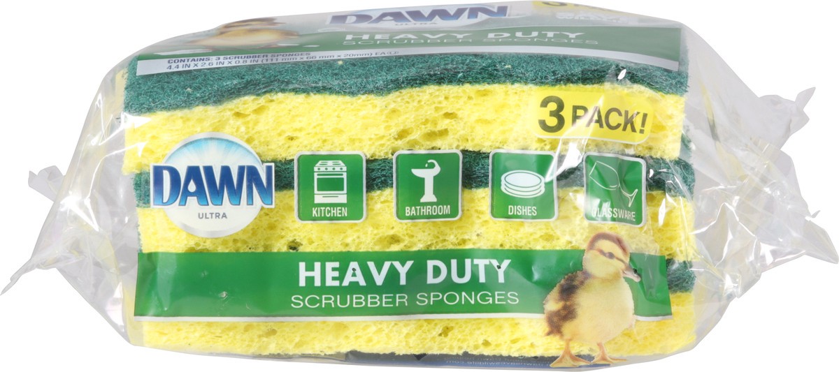 slide 2 of 9, Dawn Heavy Duty Sponges, 3 ct