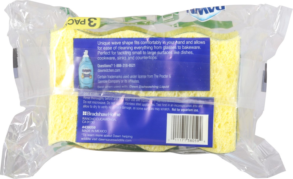 slide 7 of 9, Dawn Heavy Duty Sponges, 3 ct