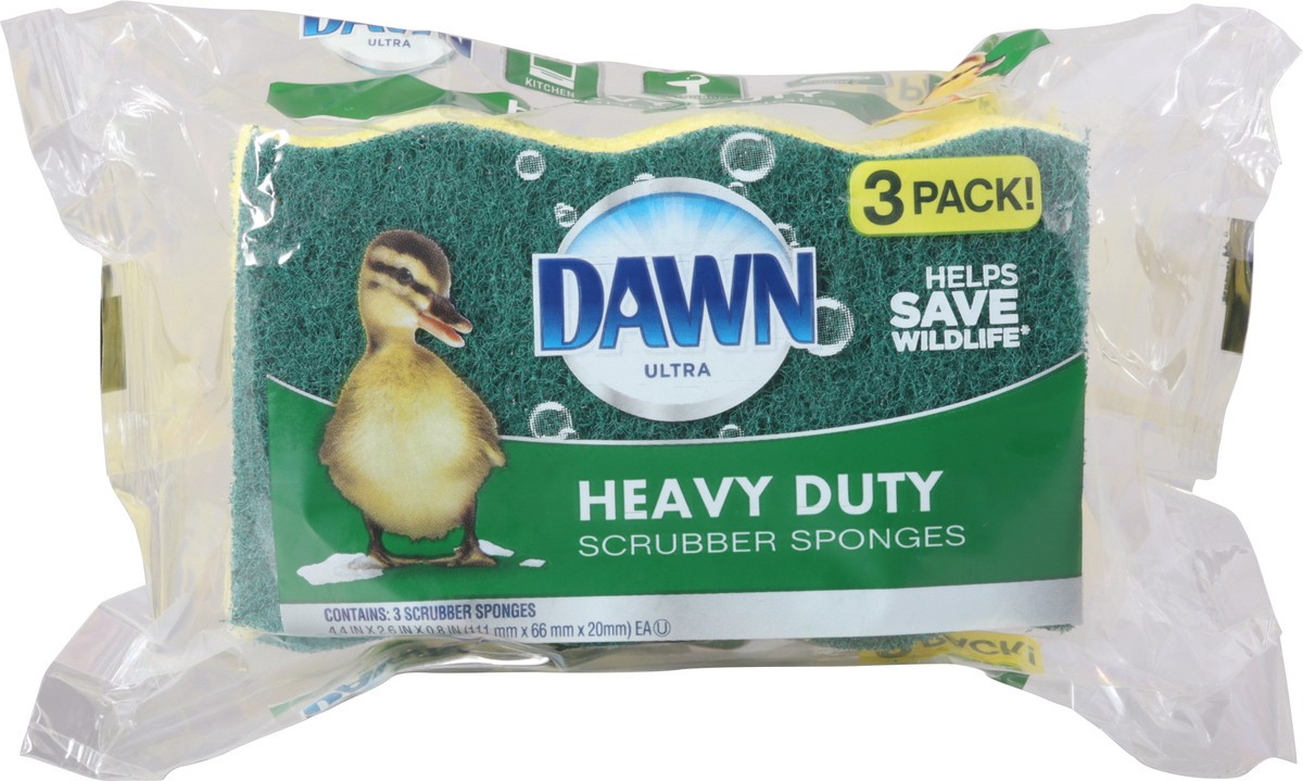 slide 8 of 9, Dawn Heavy Duty Sponges, 3 ct