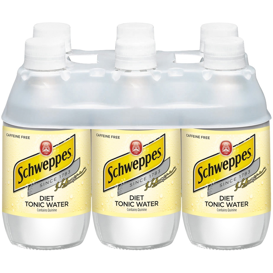 slide 1 of 3, Schweppes Diet Tonic Water, 6 ct; 10 fl oz