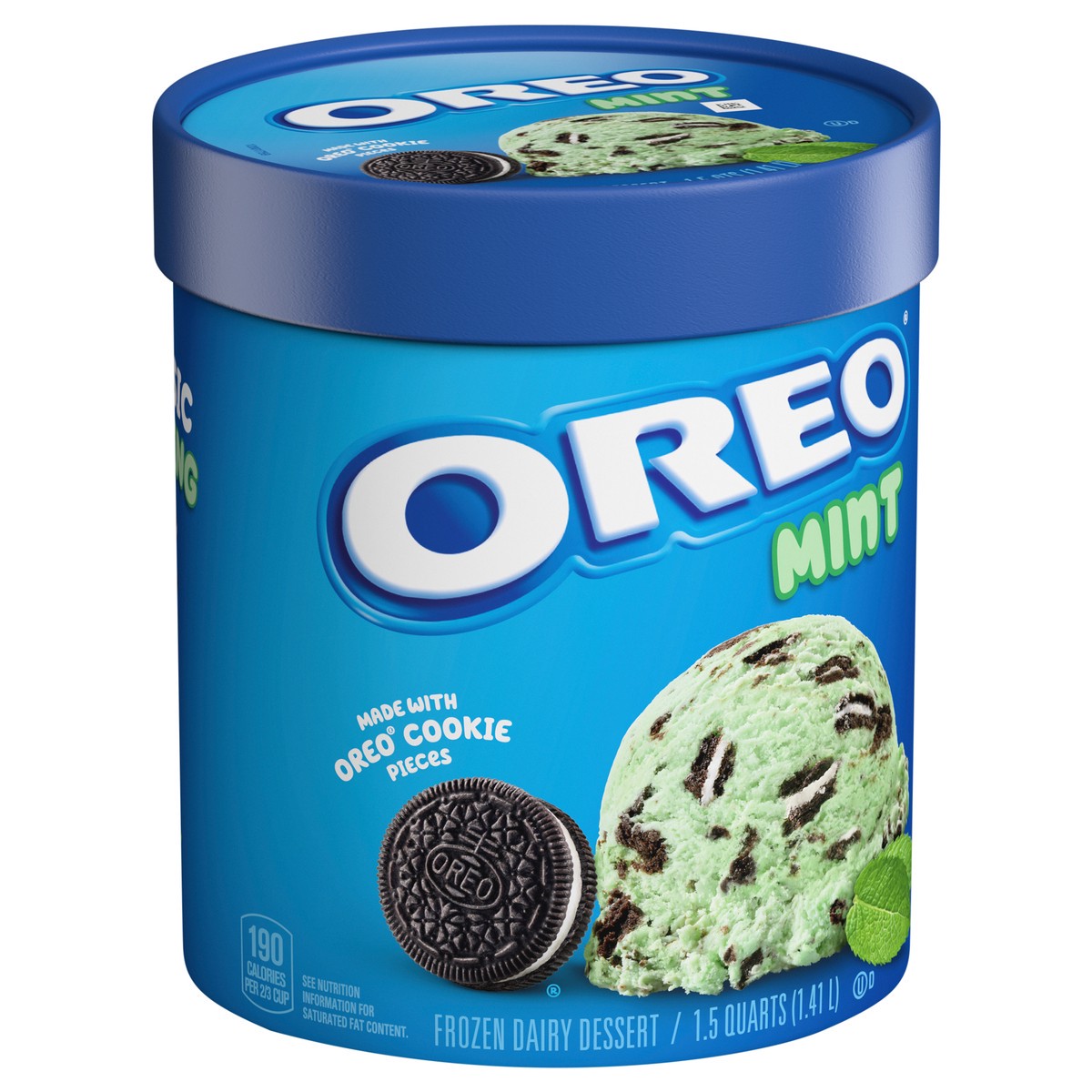 slide 2 of 9, Oreo Mint Frozen Dairy Dessert 1.5 qt, 1.5 qt