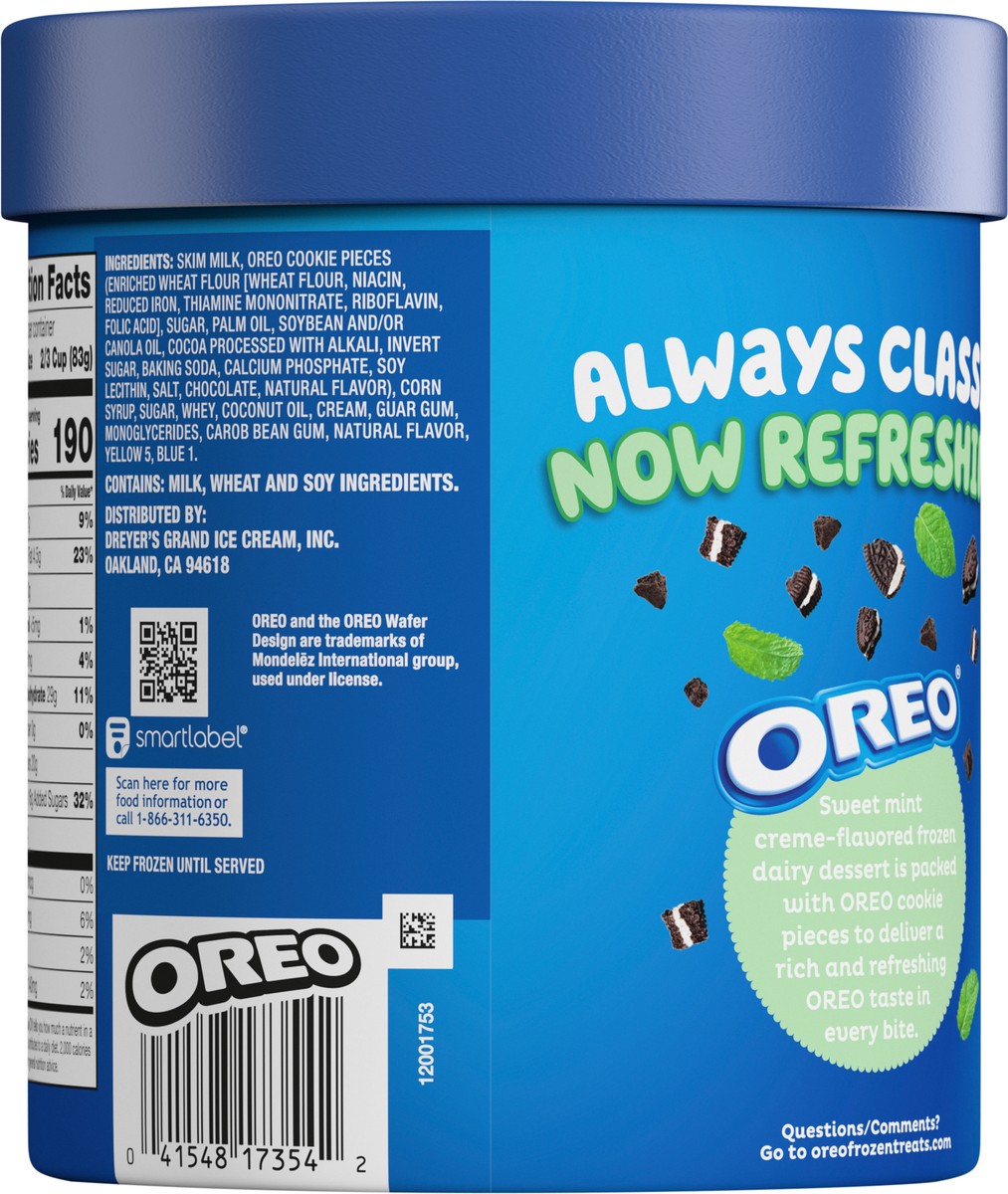 slide 5 of 9, Oreo Mint Frozen Dairy Dessert 1.5 qt, 1.5 qt