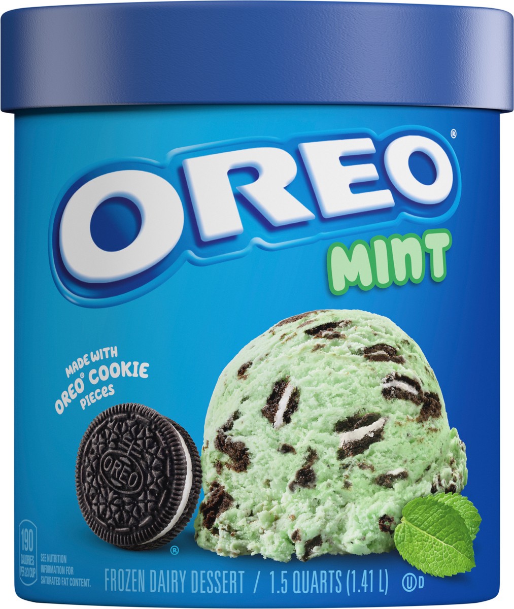 slide 6 of 9, Oreo Mint Frozen Dairy Dessert 1.5 qt, 1.5 qt