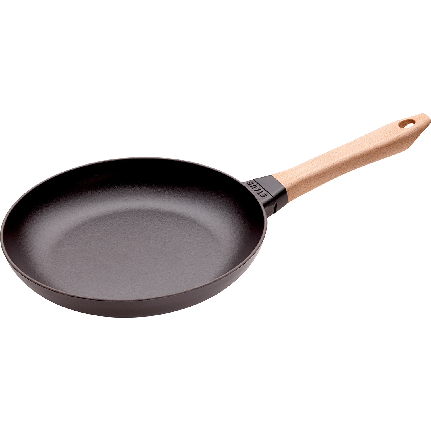 slide 1 of 1, STAUB Skillets with Wooden Handles, Matte Black, 1 ct