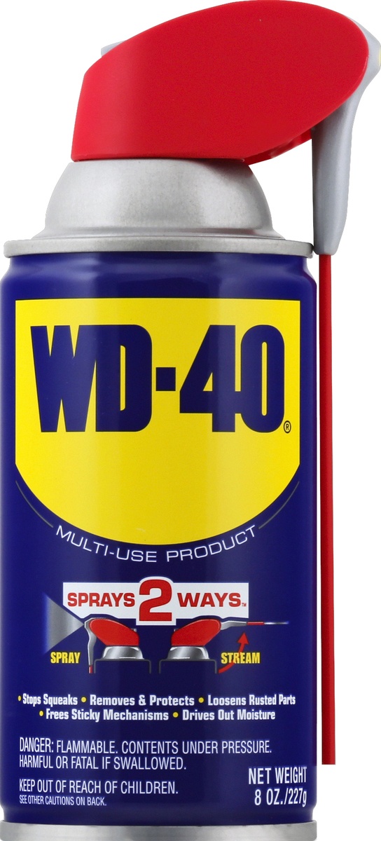 slide 4 of 7, WD-40 Lubricating & Penetrating Oil Spray with Smart Straw, 8 oz