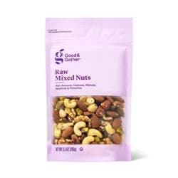Unsalted Raw Mixed Nuts - 9.5oz - Good & Gather™