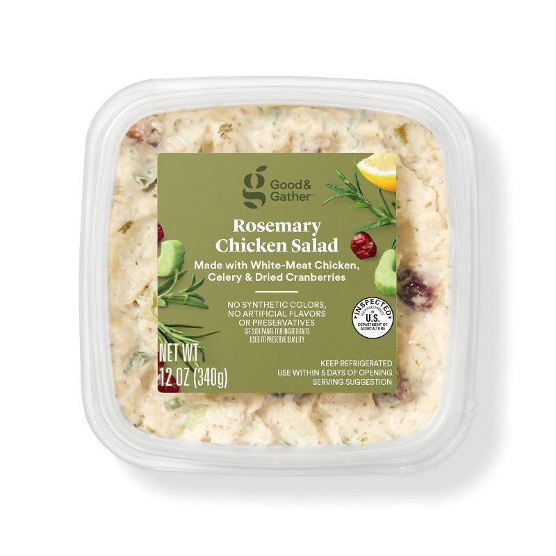 slide 1 of 4, Rosemary Chicken Salad - 12oz - Good & Gather™, 12 oz