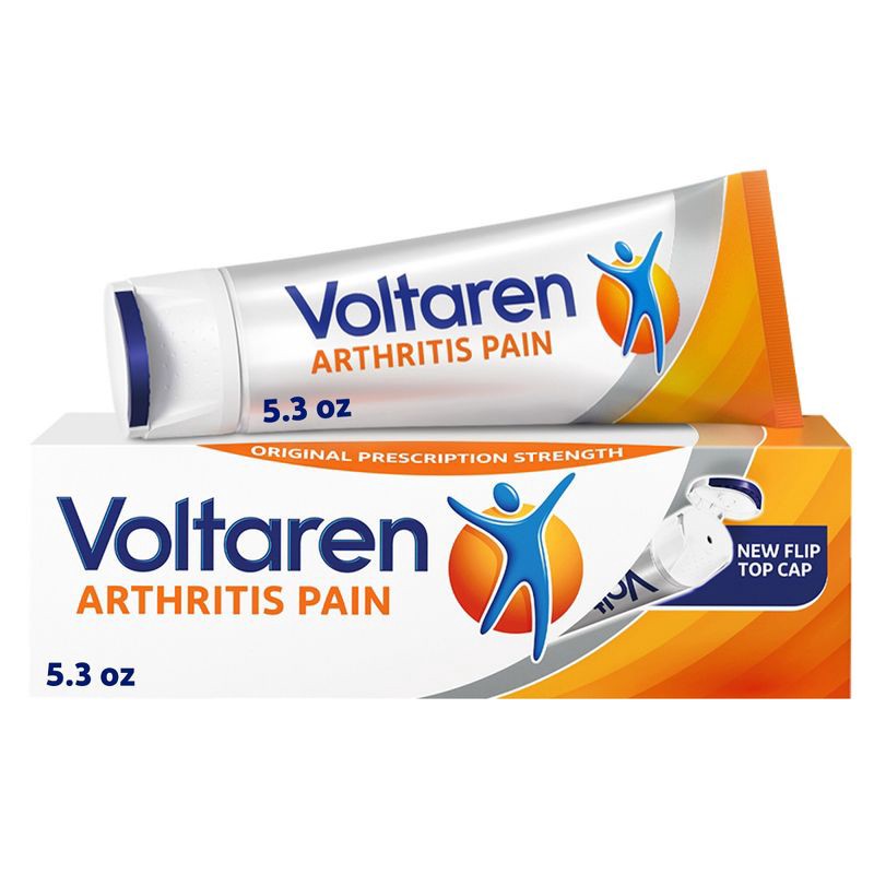 slide 12 of 12, Voltaren Diclofenac Sodium Topical Arthritis Pain Relief Gel Tube - 5.3 oz, 5.3 oz